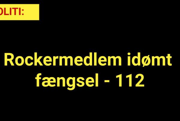 POLITI: Rockermedlem idømt fængsel - 112