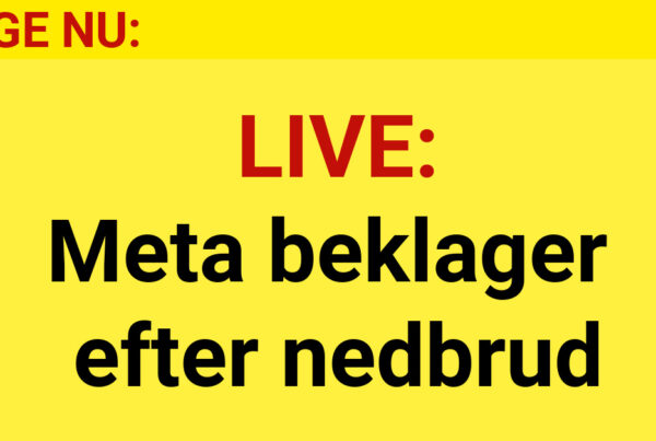 LIVE: Meta beklager efter nedbrud