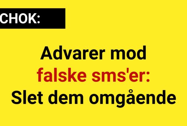 LIGE NU: Advarer mod falske sms'er: Slet dem omgående - 112