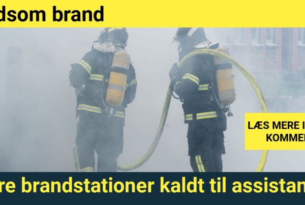 Flere brandstationer kaldt til assistance: Voldsom brand - 112