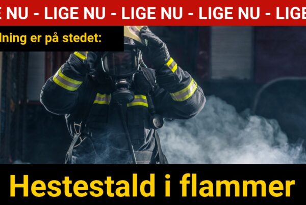 LIGE NU: Hestestald i flammer - 112
