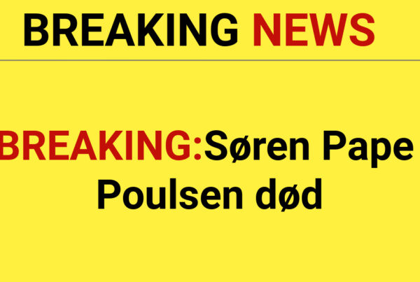 BREAKING:Søren Pape Poulsen død