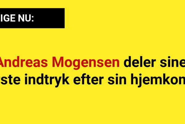 LIGE NU: Andreas Mogensen deler sine første indtryk efter sin hjemkomst