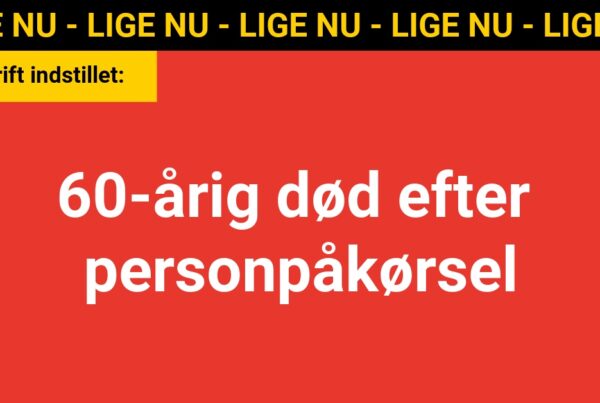 60-årig død efter personpåkørsel af tog