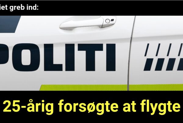 Politiet griber ind: 25-årig forsøger at flygte