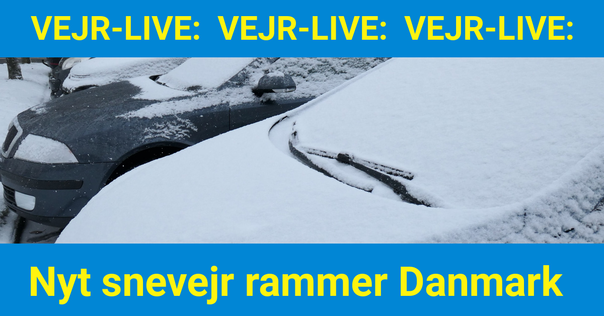 Vejr-LIVE: Nyt snevejr rammer Danmark