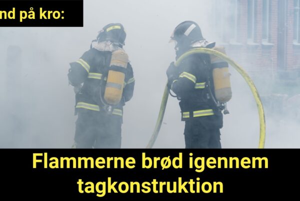 Brand på kro: Flammerne brød igennem tagkonstruktion - 112