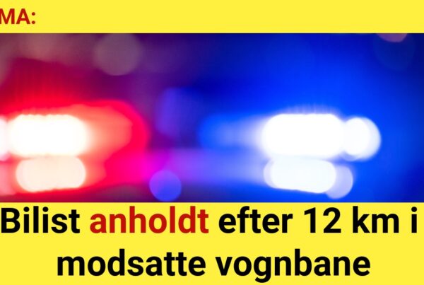 DRAMA: Bilist anholdt efter 12 km i modsatte vognbane - krimi