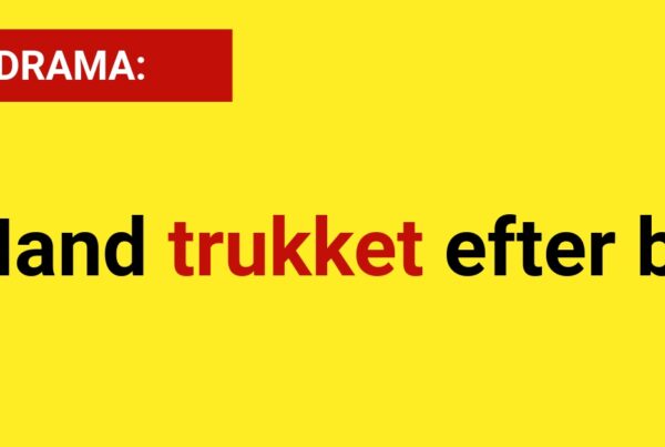 DRAMA: Mand trukket efter bil - 112