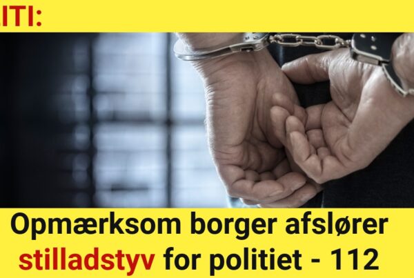 Opmærksom borger afslører stilladstyv for politiet - 112