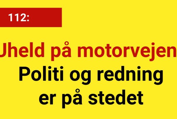 Uheld på motorvejen: Politi og redning er på stedet