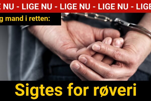 Ung mand i retten: Sigtes for røveri - Krimi