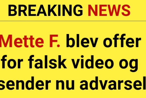 LIGE NU: Mette F. blev offer for falsk video og sender nu advarsel