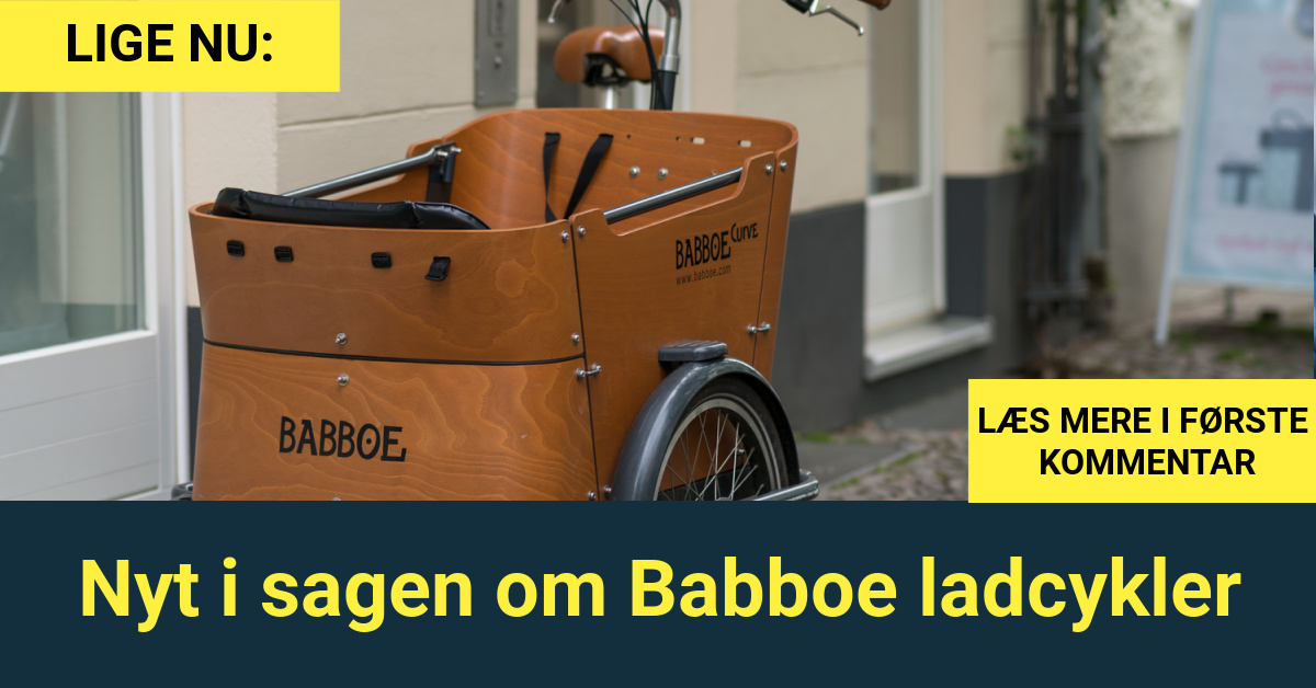 LIGE NU: Nyt i sagen om Babboe ladcykler 