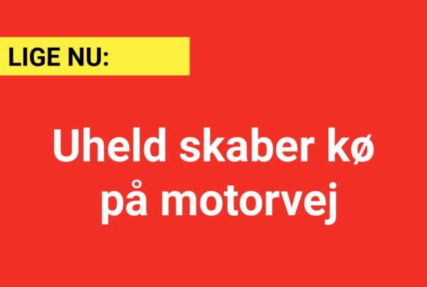 LIGE NU: Trafikuheld skaber kødannelse på motorvej