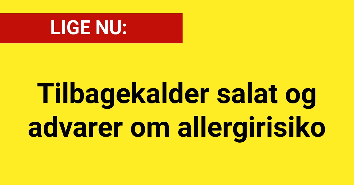 Salling Group tilbagekalder salat og advarer om allergirisiko ved fejlagtig mærkning