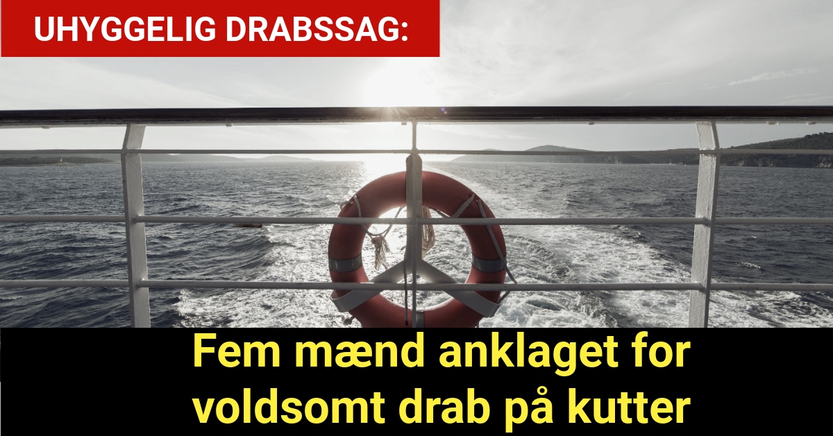 Fem mænd anklaget for voldsomt drab på kutter