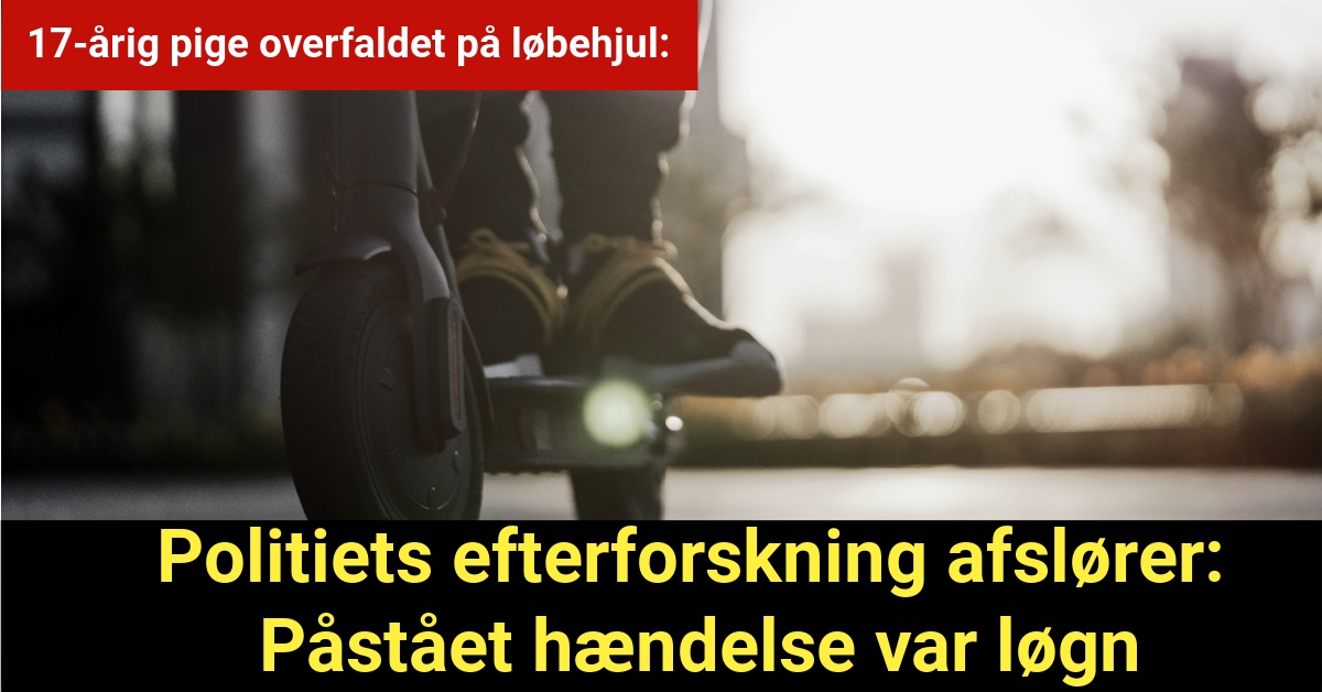 Politiets efterforskning afslører: Påstået hændelse var løgn