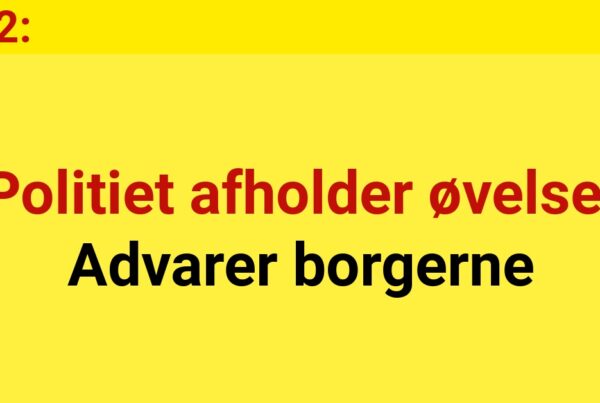 Politiet afholder øvelse: Advarer borgerne - 112