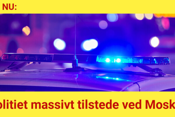 LIGE NU: Politiet massivt tilstede ved Moské