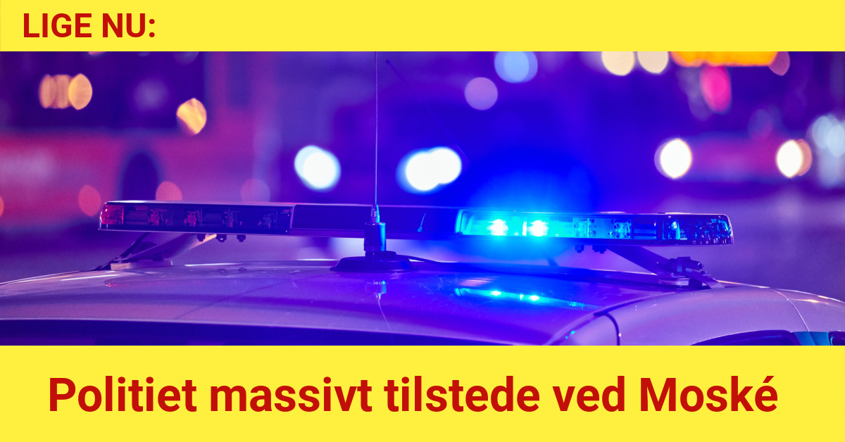 LIGE NU: Politiet massivt tilstede ved Moské