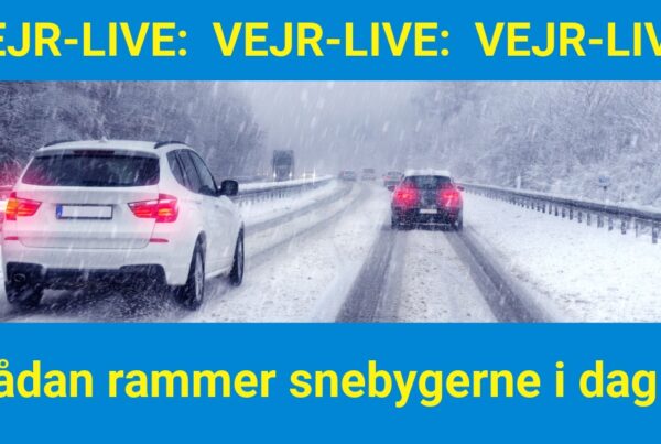 Vejr-LIVE: Sådan rammer snebygerne i dag