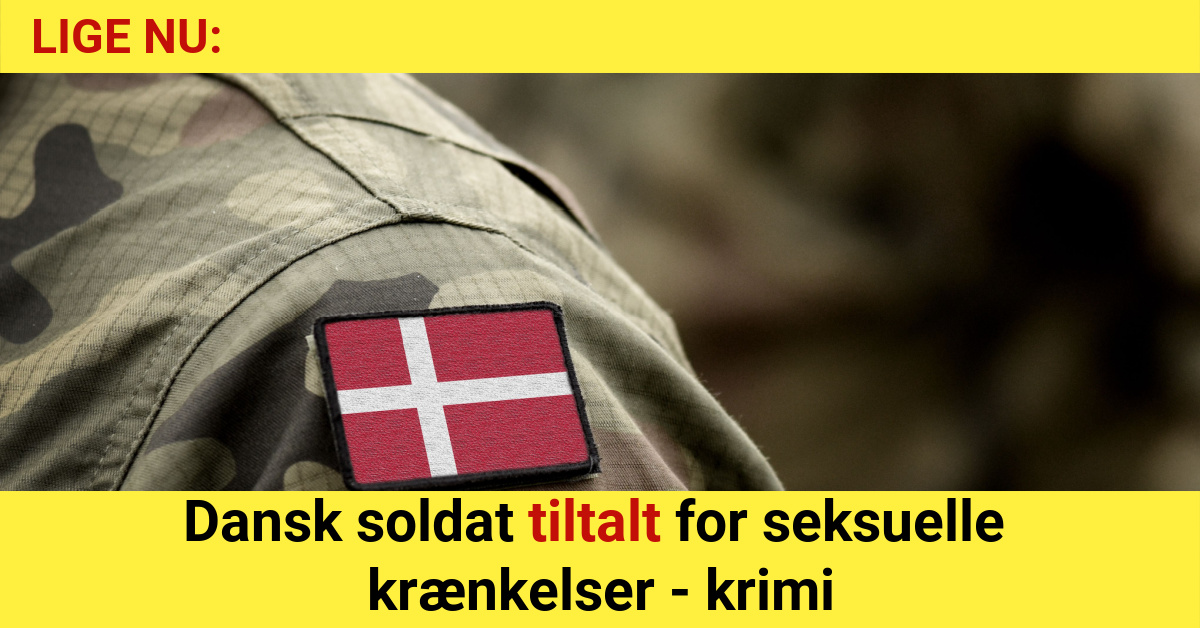 LIGE NU: Dansk soldat tiltalt for seksuelle krænkelser - krimi