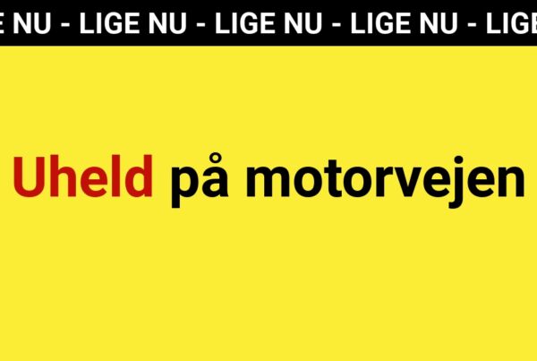 LIGE NU: Uheld på motorvejen - 112