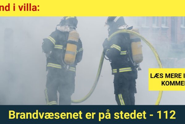 Brand i villa: Brandvæsenet er på stedet - 112