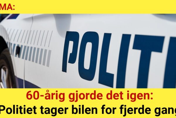 60-årig gjorde det igen igen og igen: Politiet tager bilen for fjerde gang - 112
