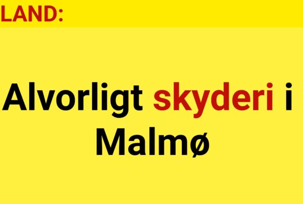 Alvorligt skyderi i Malmø