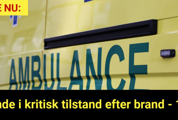 LIGE NU: Kvinde i kritisk tilstand efter brand - 112