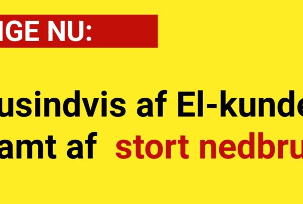LIGE NU: Tusindvis af El-kunder ramt af stort nedbrud