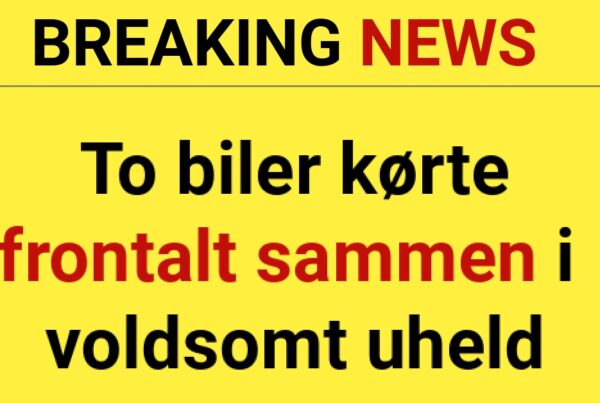 LIGE NU: To biler kørte frontalt sammen i voldsomt uheld - 112