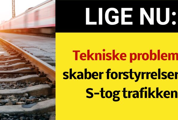 LIGE NU: Tekniske problemer skaber forstyrrelser for S-tog trafikken