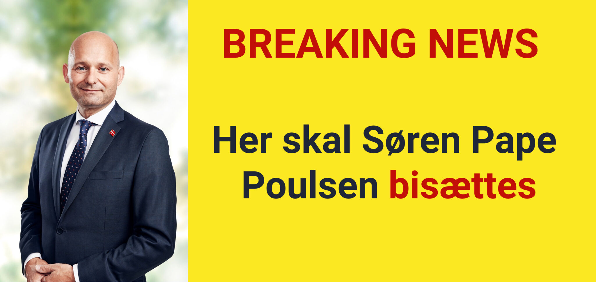 BREAKING: Her skal Søren Pape Poulsen bisættes