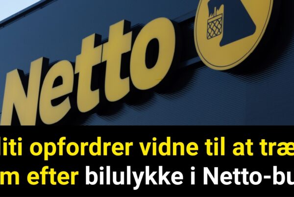 Politi opfordrer vidne til at træde frem efter bilulykke i Netto-butik