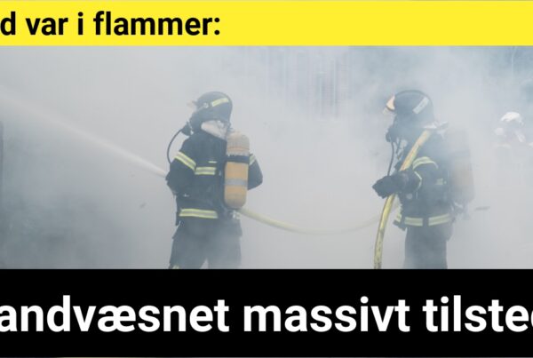 Gård var i flammer - brandvæsnet massivt tilstede - 112