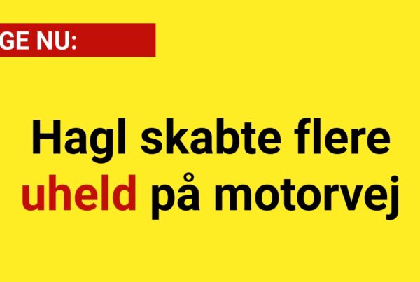 Hagl skabte flere uheld på motorvej - Nyhed24.dk