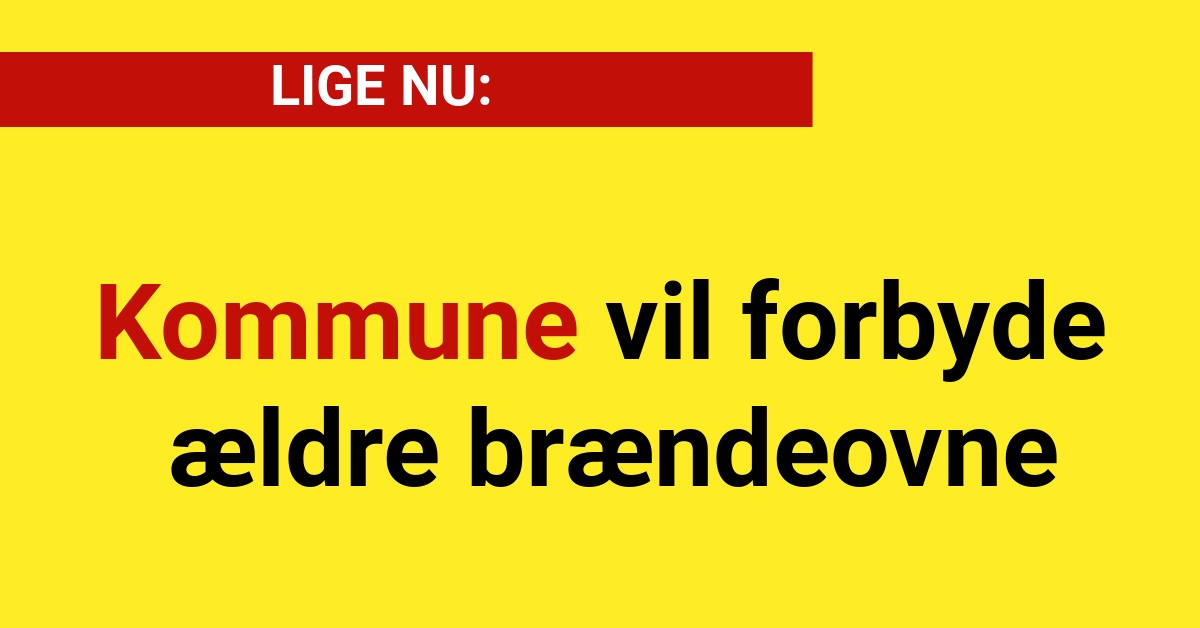 Kommune vil forbyde ældre brændeovne - Nyhed24.dk