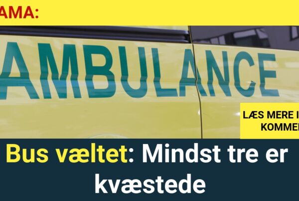 Bus væltet: Mindst tre er kvæstede - 112