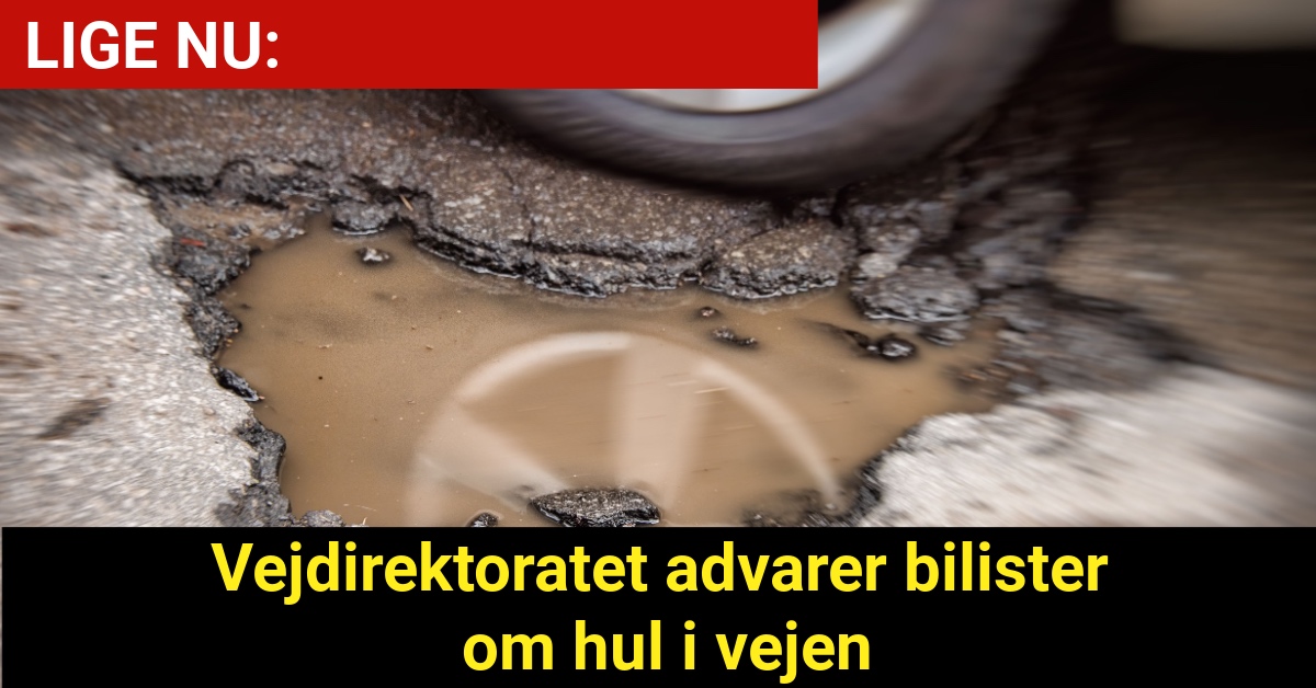 Vejdirektoratet advarer bilister om hul i vejen