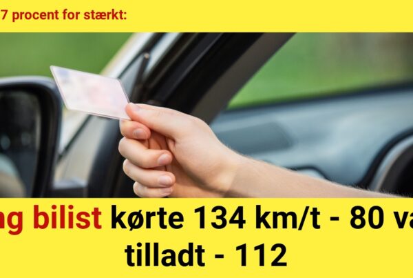 Ung bilist kørte 134 km/t - 80 var tilladt - 112