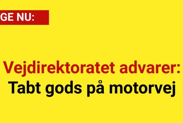 Vejdirektoratet advarer: Tabt gods på motorvej