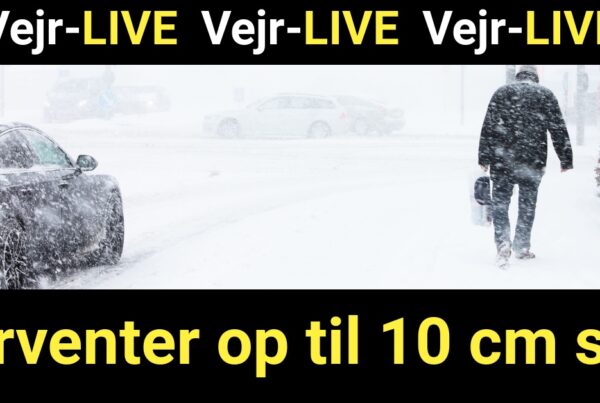 Uventet snefald rammer Danmark: Forventer op til 10 cm sne