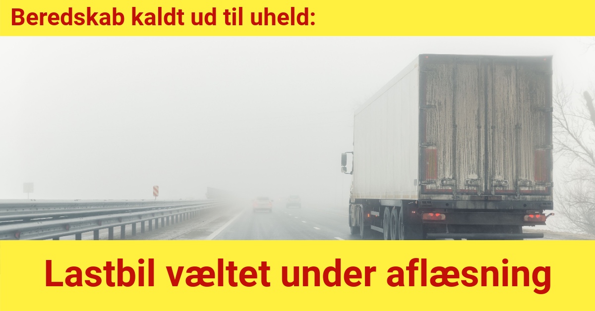 Beredskab kaldt ud til uheld