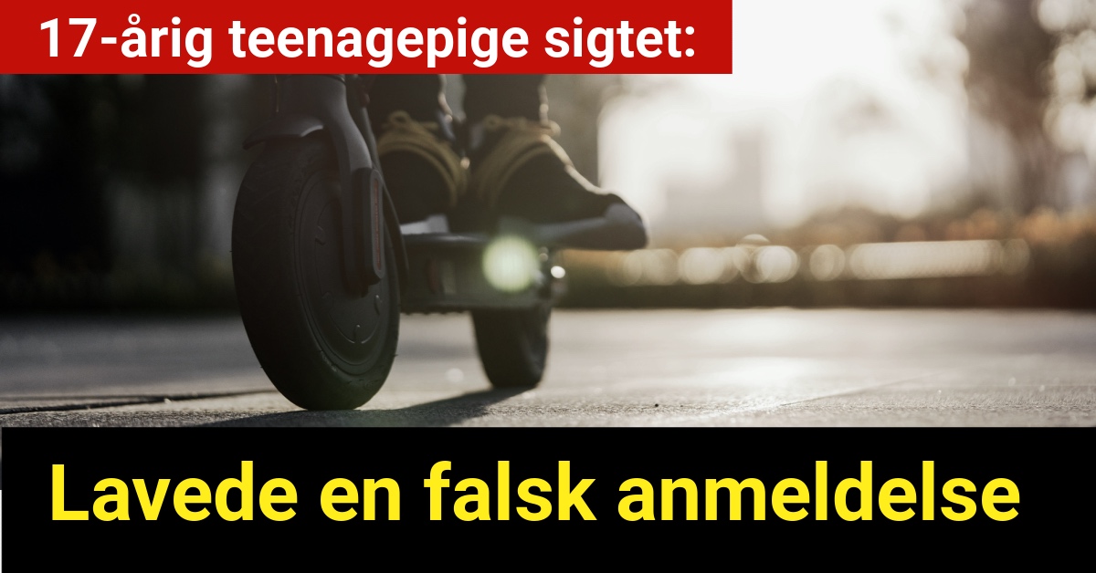 17-årig teenagepige sigtet for at lave en falsk anmeldelse