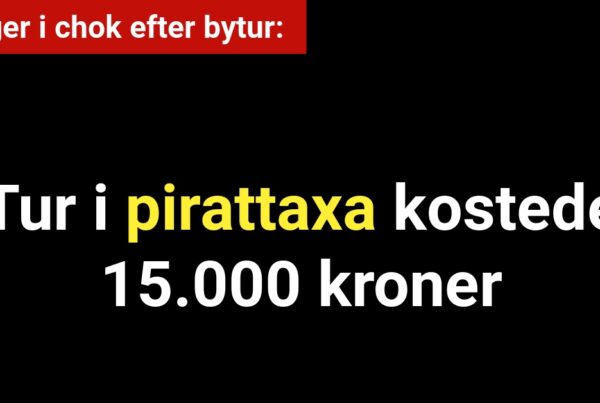 Advarer: Tur i pirattaxa kostede 15.000 kroner