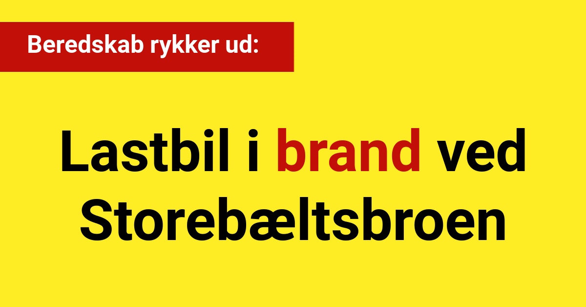 Beredskab rykker ud: