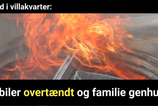 Brand i villakvarter: